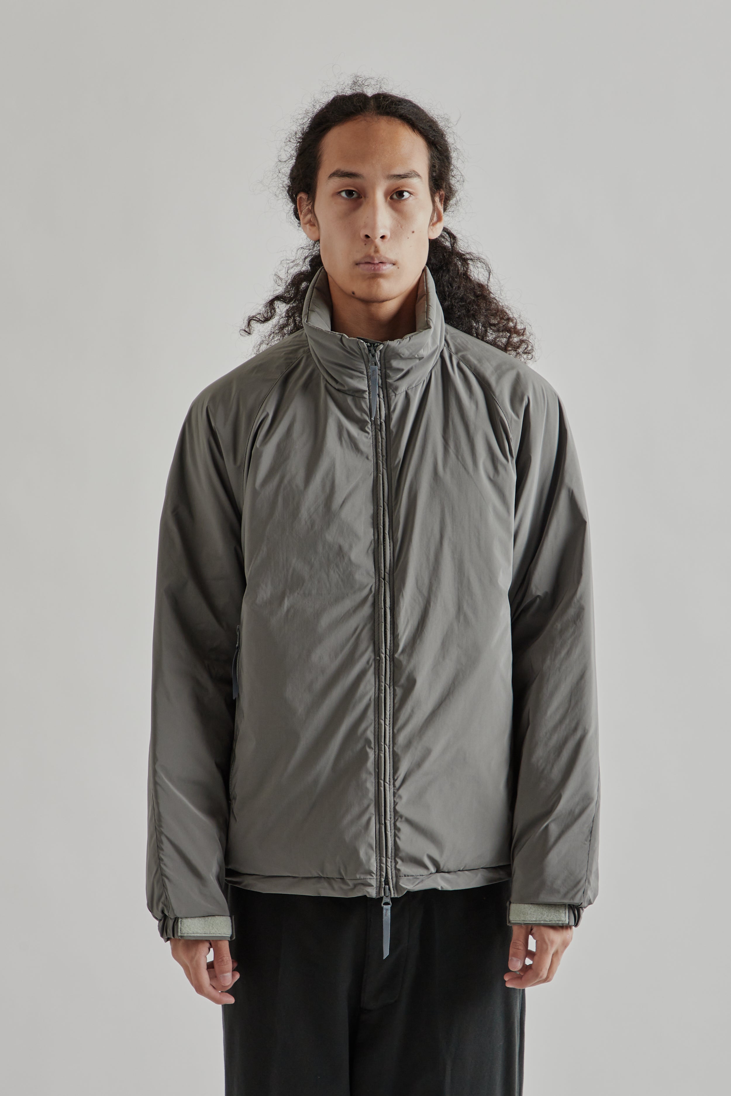 Kaptain Sunshine Poly Nylon Puffer Jacket - Grey | Wallace