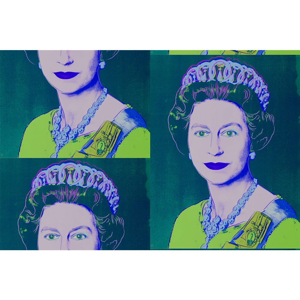Andy Warhol / Queen Elizabeth / Teal | 輸入壁紙専門店 WALPA – WALPA.jp