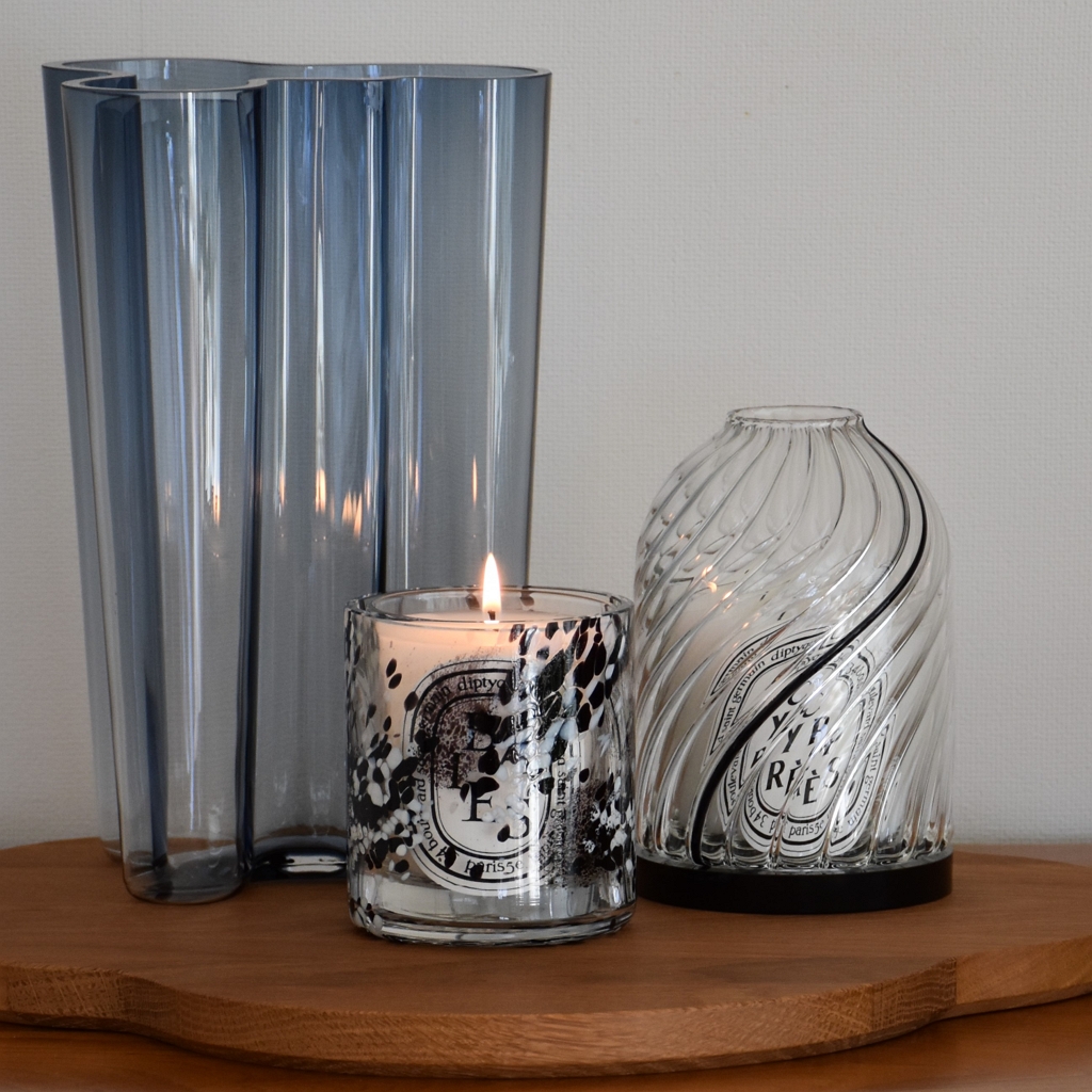 Diptyque 】吹きガラスの個体差も魅力のムラーノキャンドルホルダー