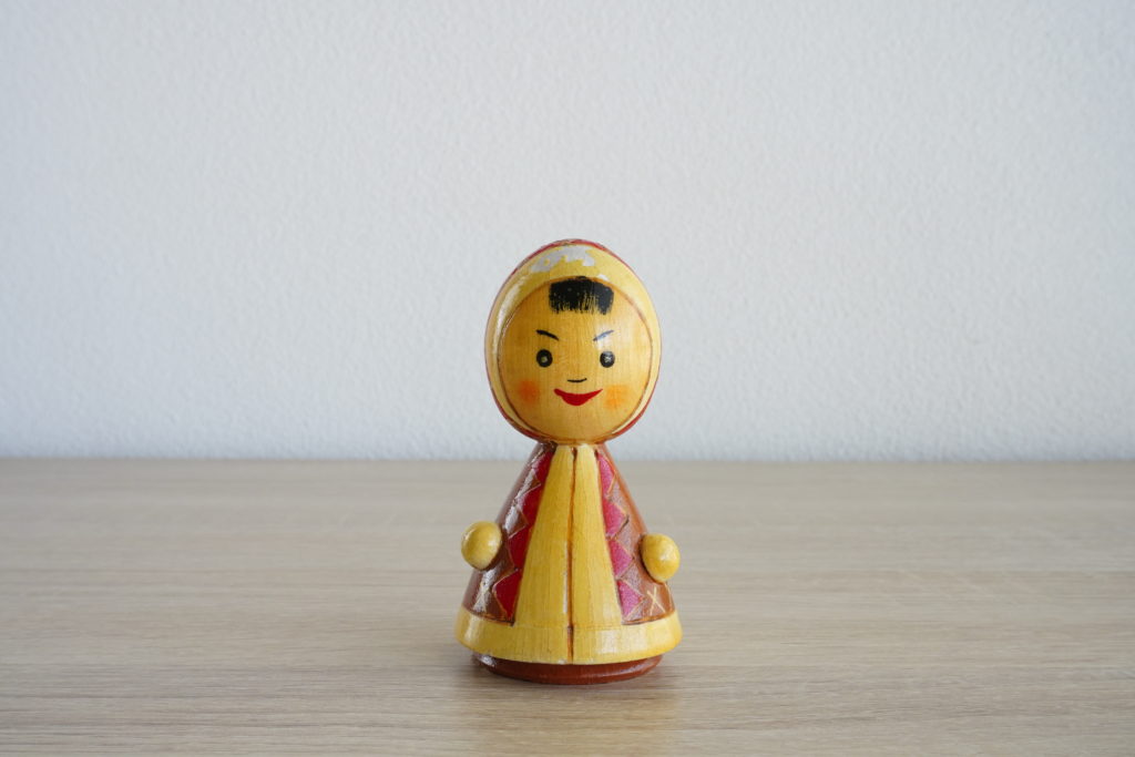 wagamama works wooden doll