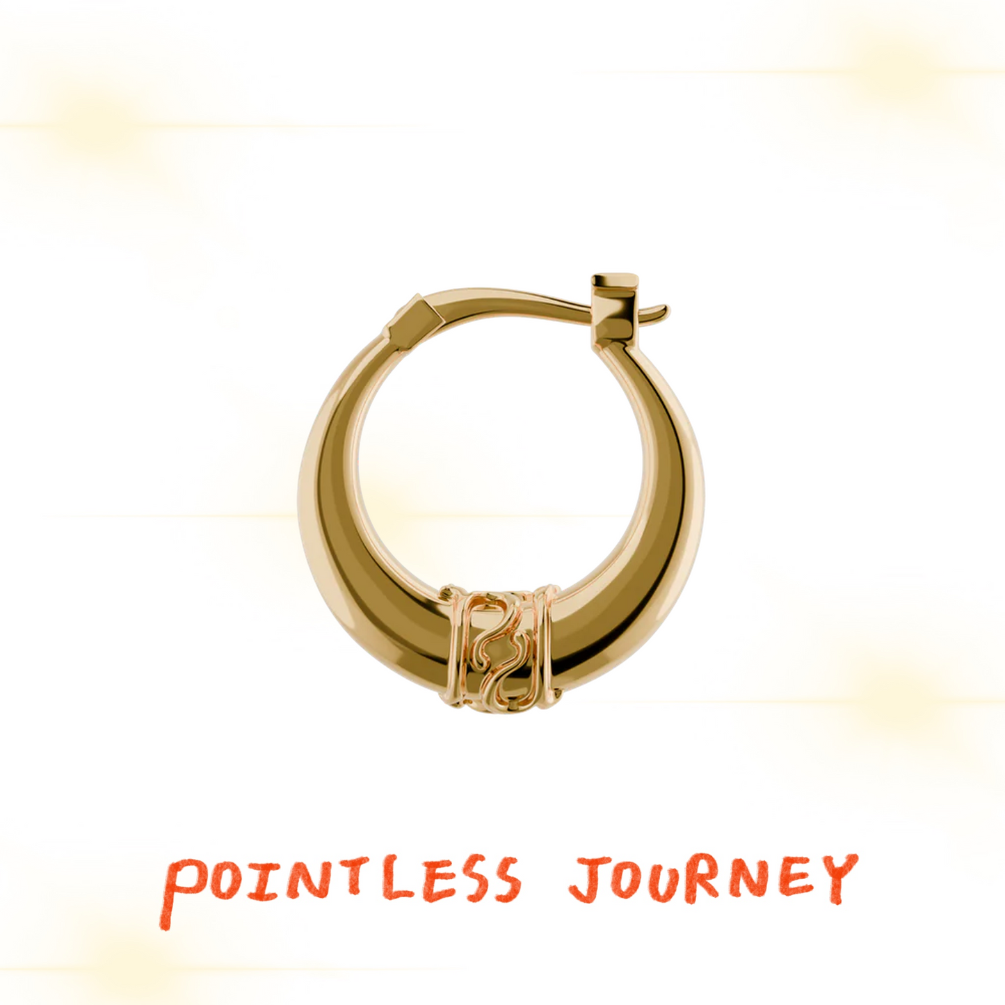 👑🐂 Pointless Journey 常田大希- PJ LOGO耳環– 金色♪︎ - 【長期