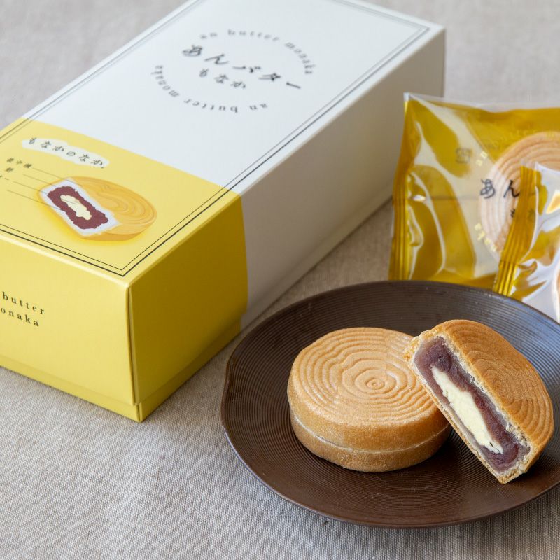 あんバター最中(5個入) | 【公式】青木松風庵オンラインショップ