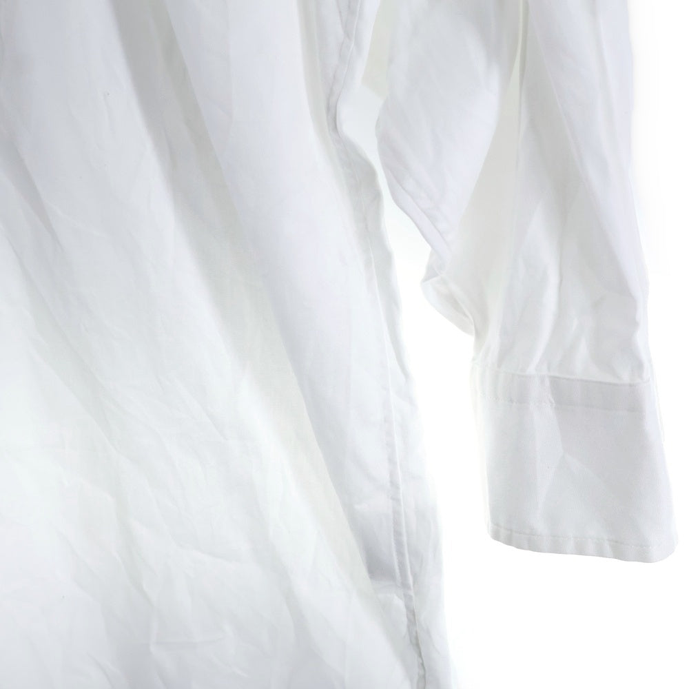 HYKE(ハイク) 24SS オーバーサイズコットン長袖シャツ ホワイト 241