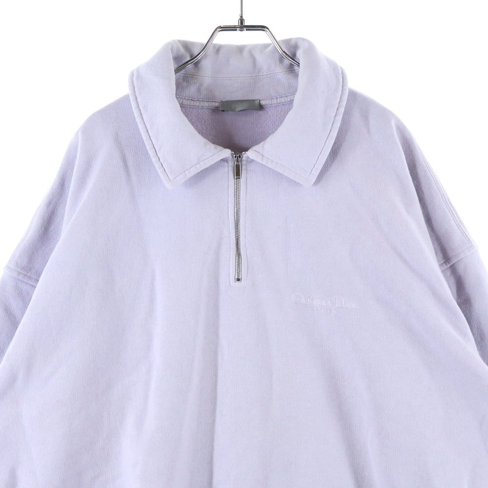 DIOR(ディオール) 22AW Half-Zipped Long-Sleeved Sweatshirt ロゴ刺繍