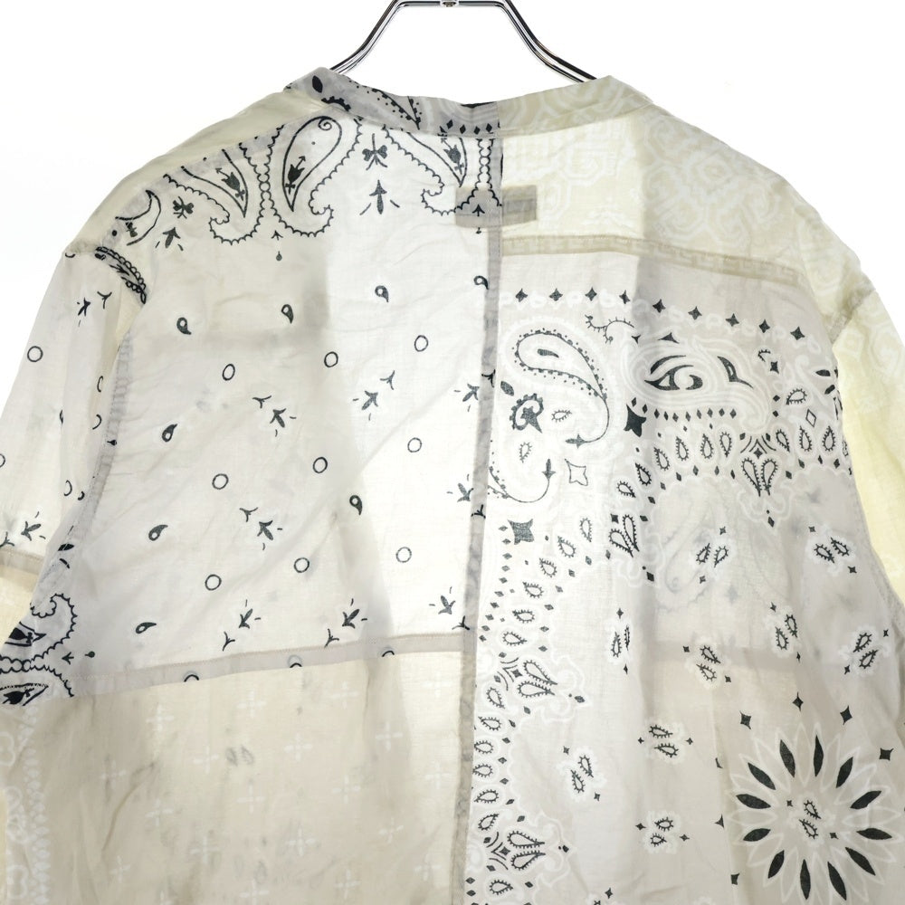 KAPITAL(キャピタル) 19SS ペイズリーバンダナパッチワークシャツ ノー