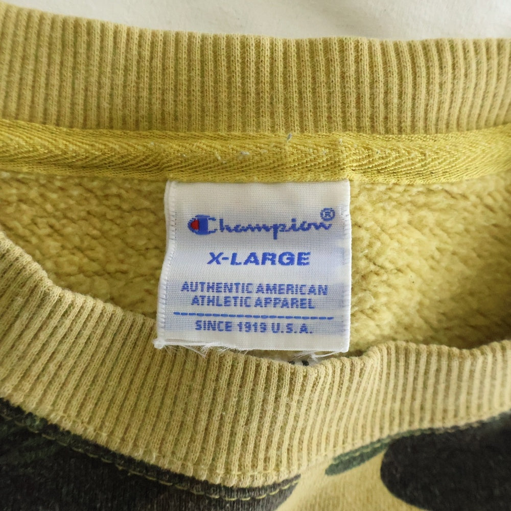 A BATHING APE(アベイシングエイプ) ×CHAMPION 1st CAMO CREWNECK