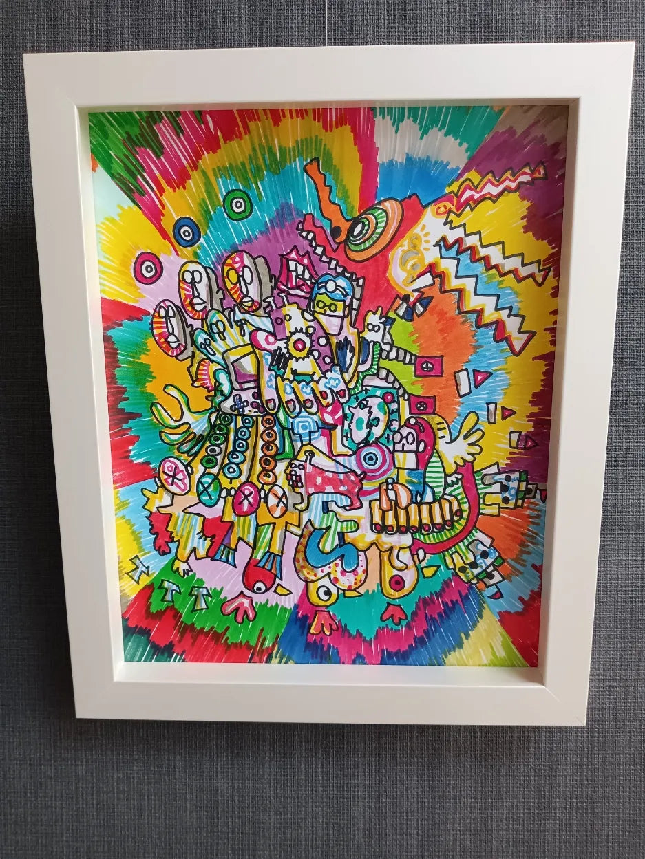 あ、そうそう、言い忘れてたけど僕は天才です。／田村田｜アート絵画