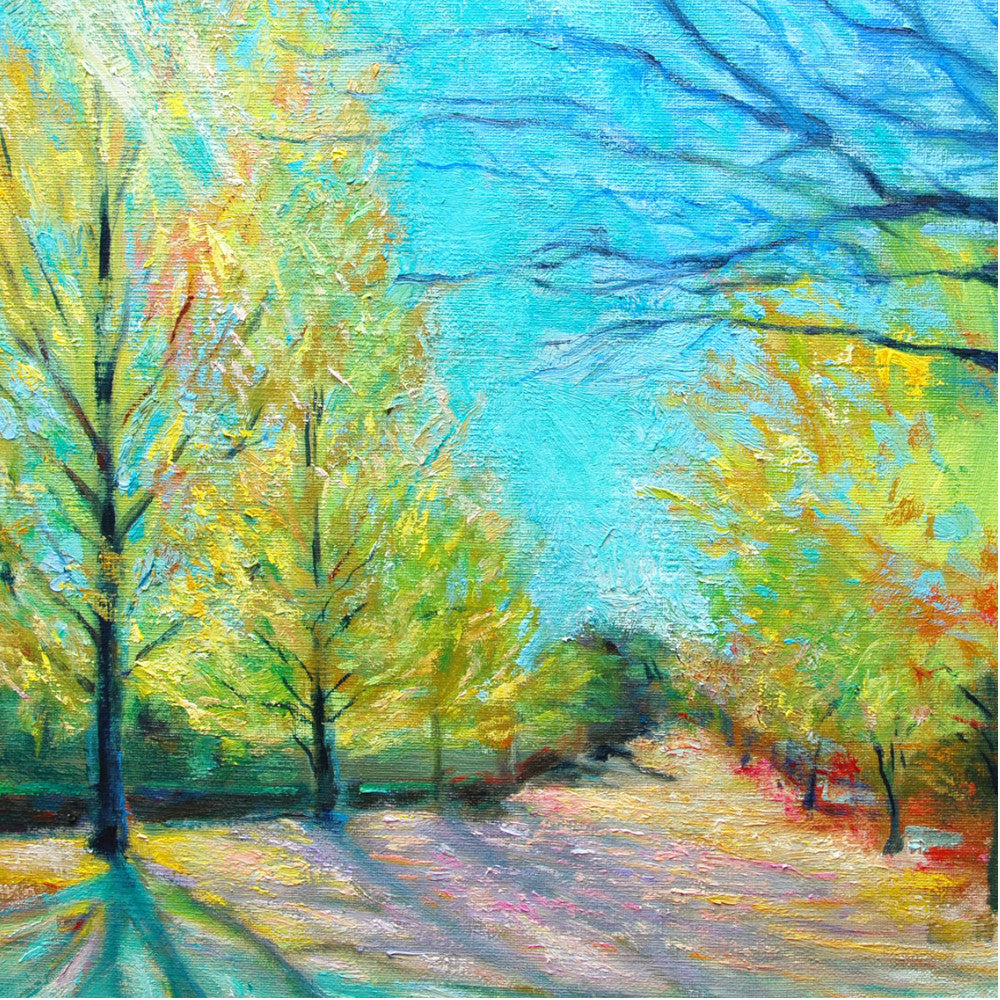 銀杏並木／山口ミドリ｜アート絵画・販売通販WASABI(ワサビ)