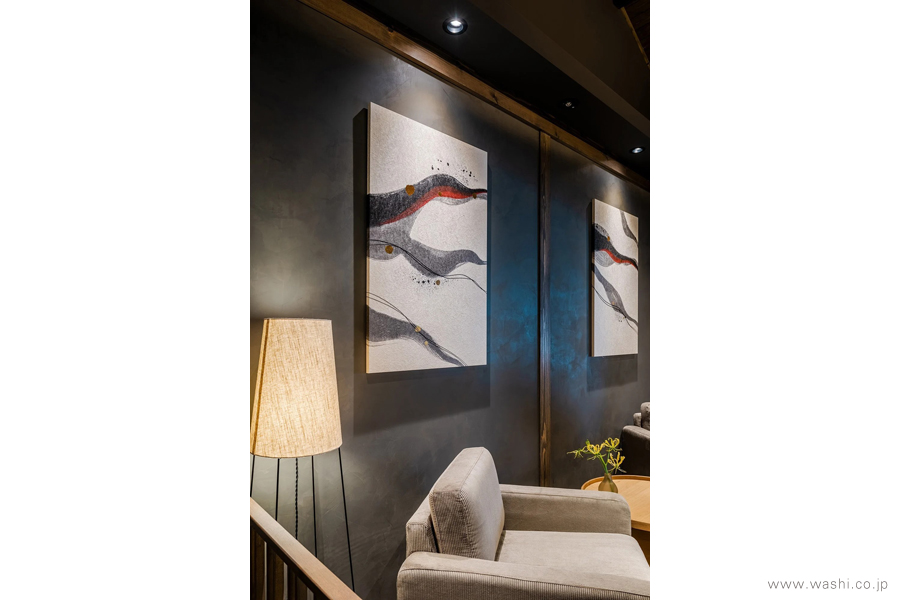 和紙インテリア アートパネル／washi art panel 製作事例29 | 創作和紙