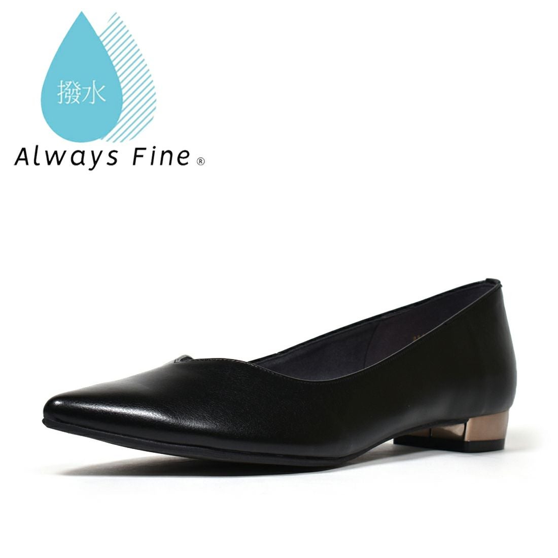 WASHINGTON 晴雨兼用 Vカット ローヒールパンプス|銀座ワシントン 公式