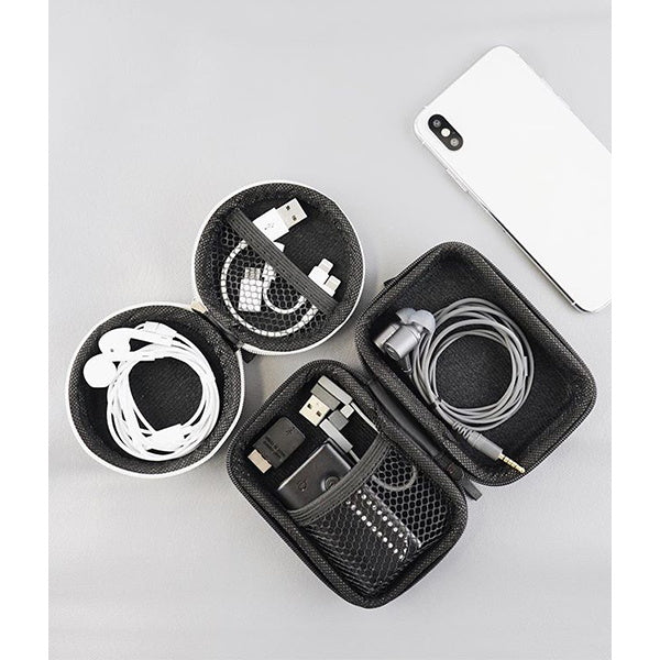 まとめ買い】イヤホンケース イヤホン&コードケース 角型 0330/042437