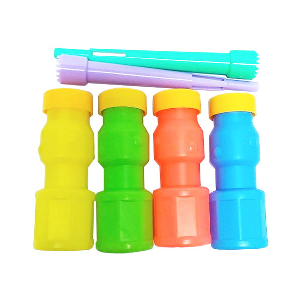 まとめ買い】しゃぼん玉 カラフル シャボン玉 4本入り 0805/009199