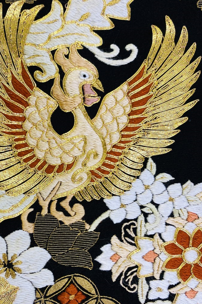 全国往復送料無料】フルセットレンタル 留袖【1034 華紋に鳳凰(総刺繍