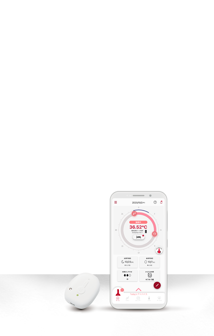 公式】わたしの温度®｜女性のリズムを自動で計測 ヘルスケアIoT
