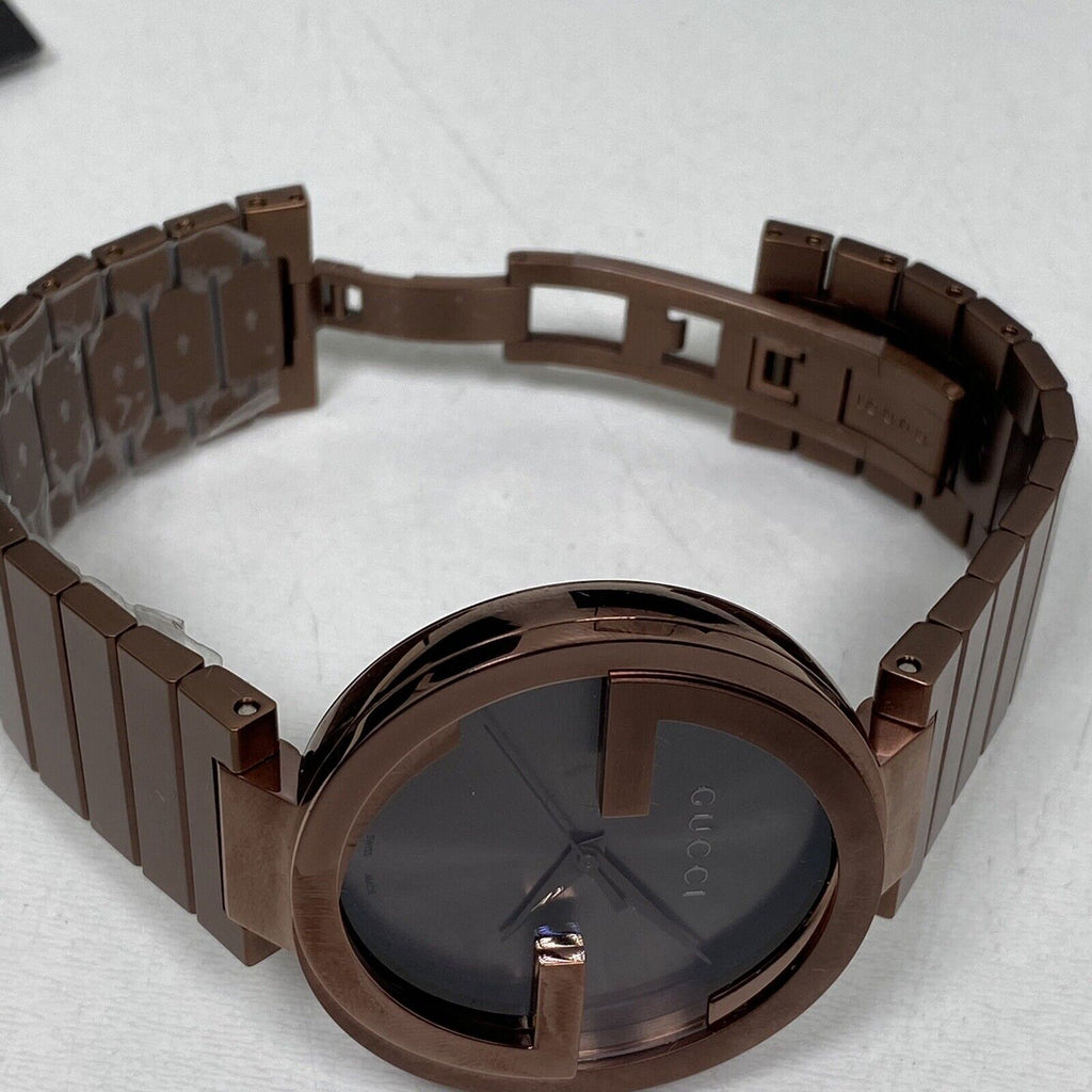 Gucci Interlocking XL Brown Dial Brown Steel Strap Watch For Men
