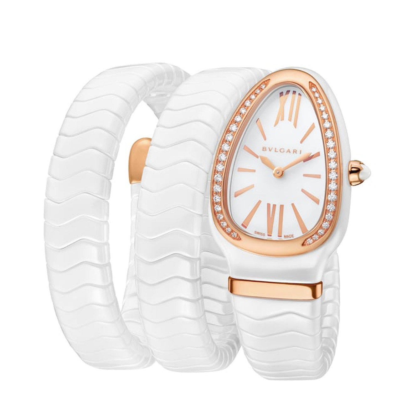 Bvlgari 102886 35 MM White Dial New