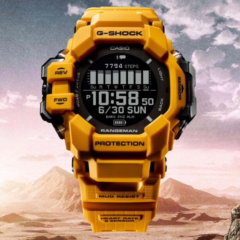 G-SHOCK】新デザインに心拍計とGPS機能を搭載 進化したレンジマン