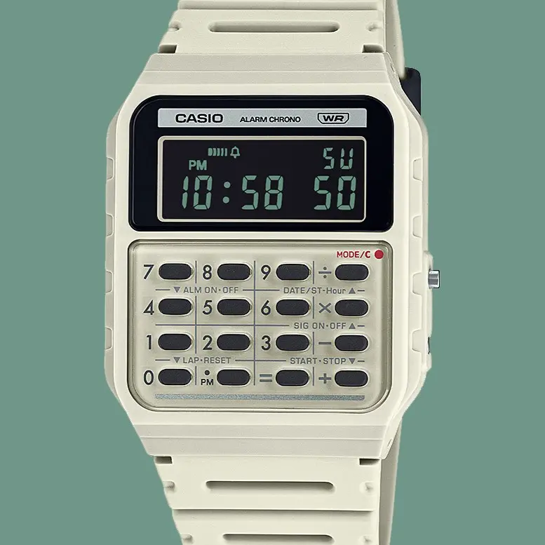 電卓の歴史を変えた⁉ 1972年発売の電卓「カシオミニ」をイメージした