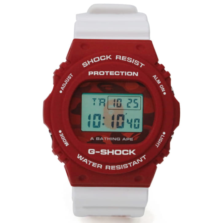 文字盤、バックライト、バンドにBAPE®のアイコン!! G-SHOCKの新たな