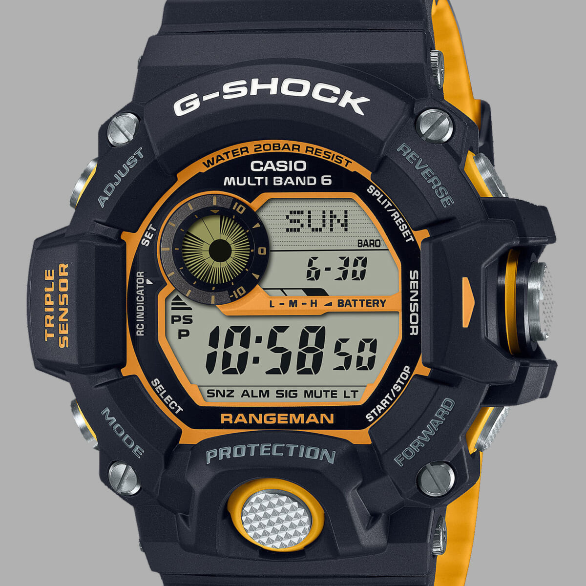 過酷な環境でこそ実力が発揮される【G-SHOCK レンジマン】にイエロー