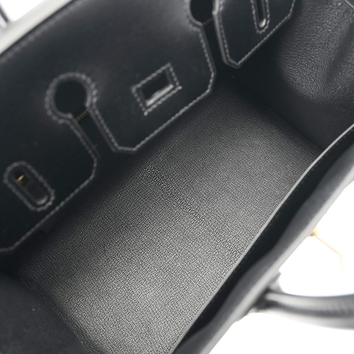 エルメス バーキン 25 セリエ ブラック ボックスカーフ レディース