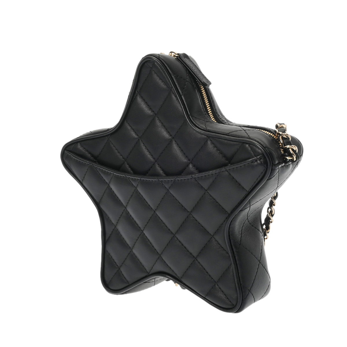 シャネル マトラッセ スターチェーンショルダー ブラック AS4579