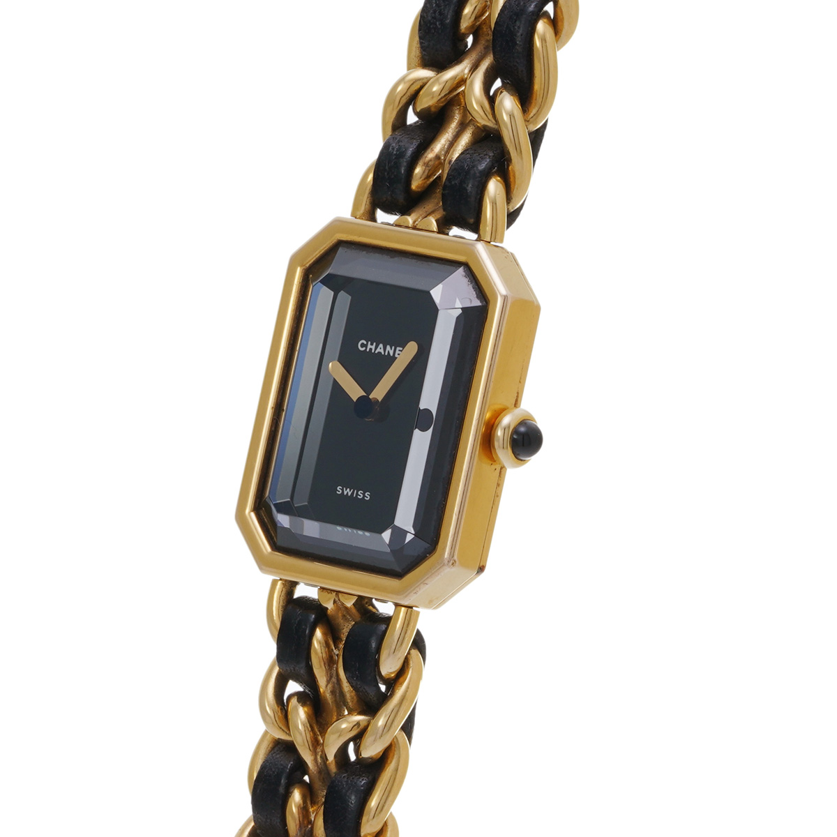 シャネル プルミエール Mサイズ H0001 ブラック レディース 時計
