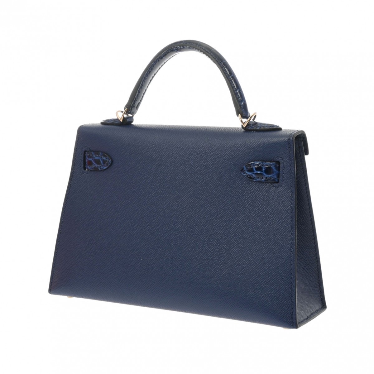 エルメス ミニケリー2 タッチ 2WAY ブルーサフィール アリゲーターリセ