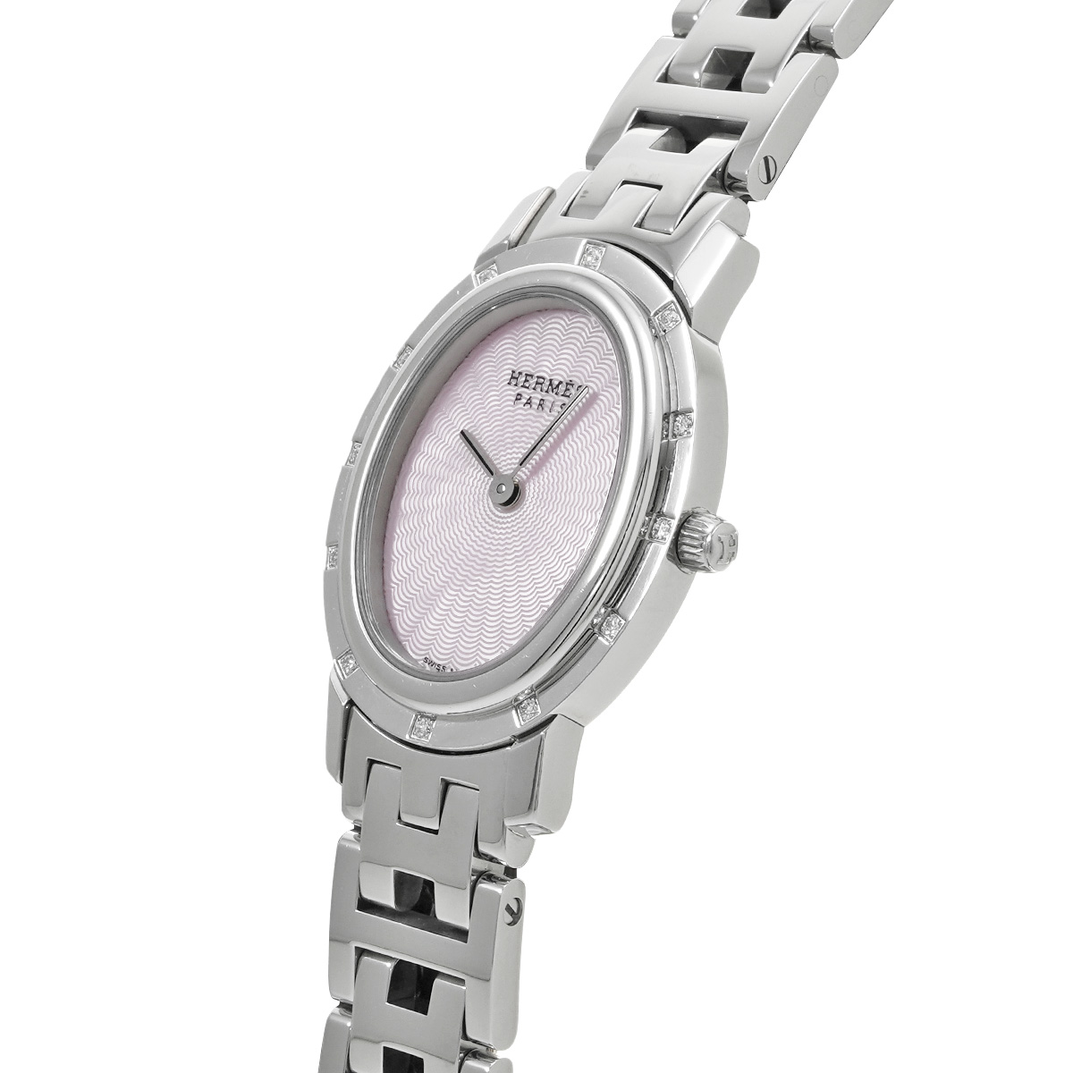 エルメス クリッパー オーバル C01.230 ピンクシェル ユニセックス