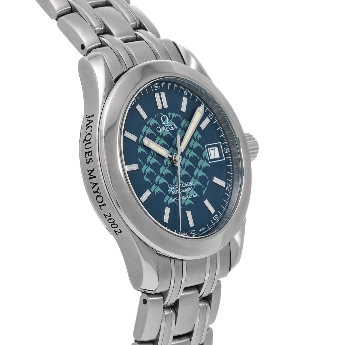 オメガ シーマスター 120 ジャック・マイヨール 2002 2508.80 ブルー