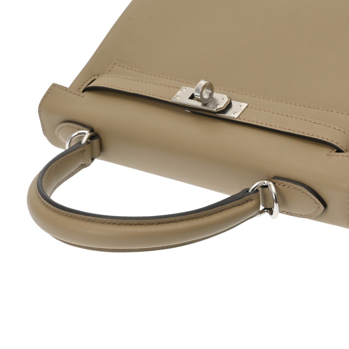 エルメス ケリー 25 内縫い 2WAY ベージュマルファ/グリペール ヴォー