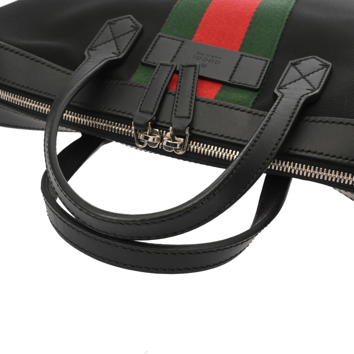 グッチ シェリーライン GGスプリーム ビジネスバッグ ブラック