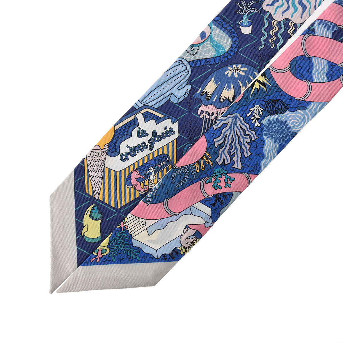 エルメス ツイリー SPLASH PARK マルチカラー 063806S シルク100