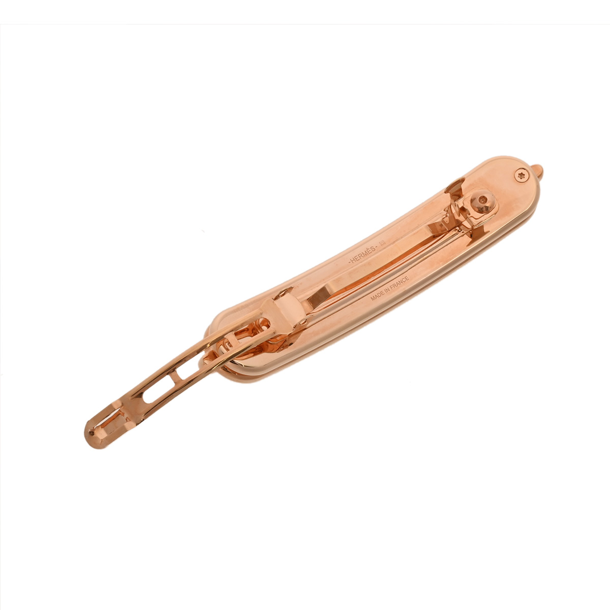 エルメス バレッタ ルリ PM ナタ/ゴールド金具 ラッカーメタル