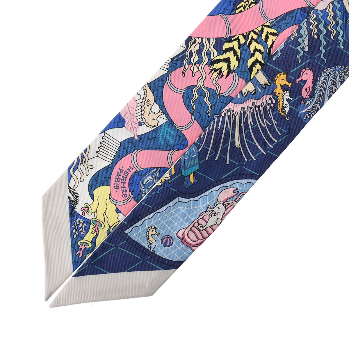 エルメス ツイリー SPLASH PARK マルチカラー 063806S シルク100