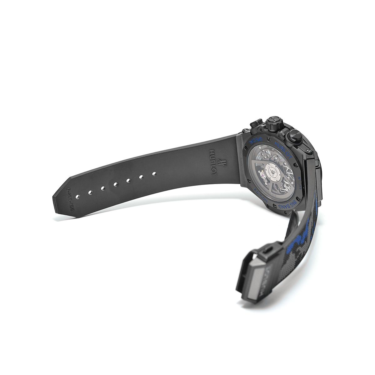 ウブロ ビッグバン ウニコ オールブラック ブルーカモ 421.CI.0190.RX