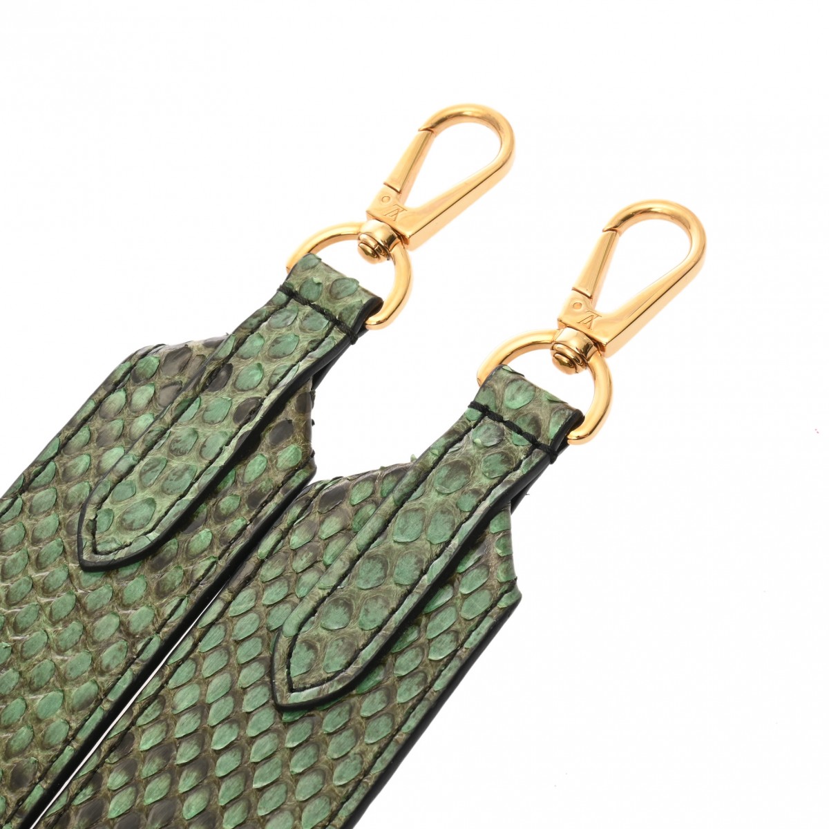 ルイ ヴィトン ショルダーストラップ グリーン パイソン ユニセックス