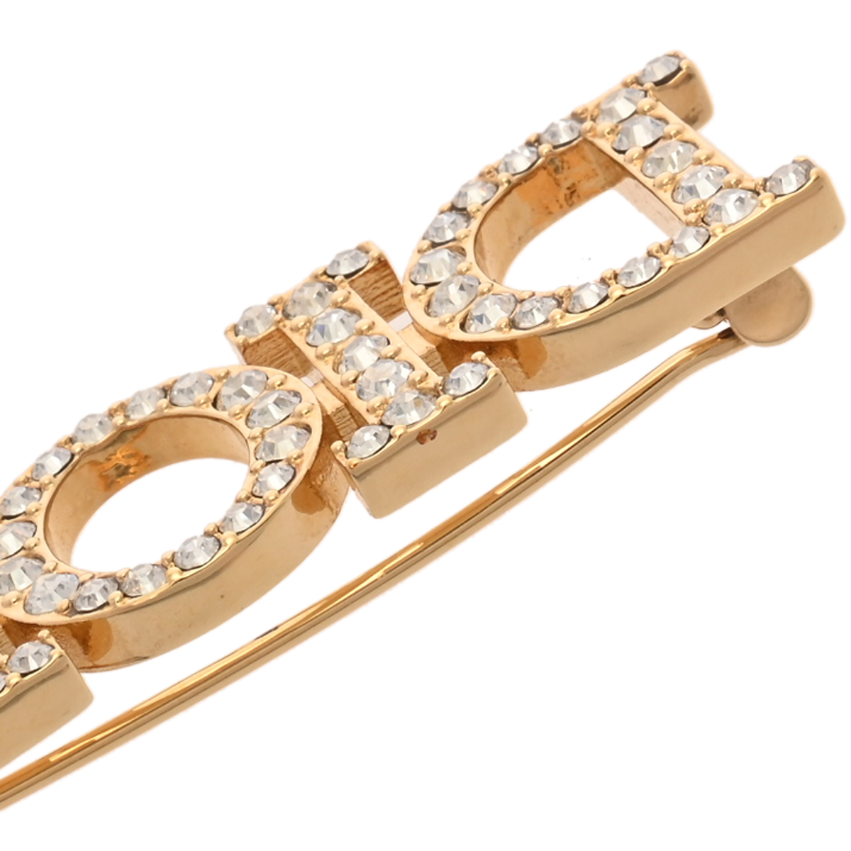 ディオール Dio(r)evolution ブローチ ゴールド/ホワイト