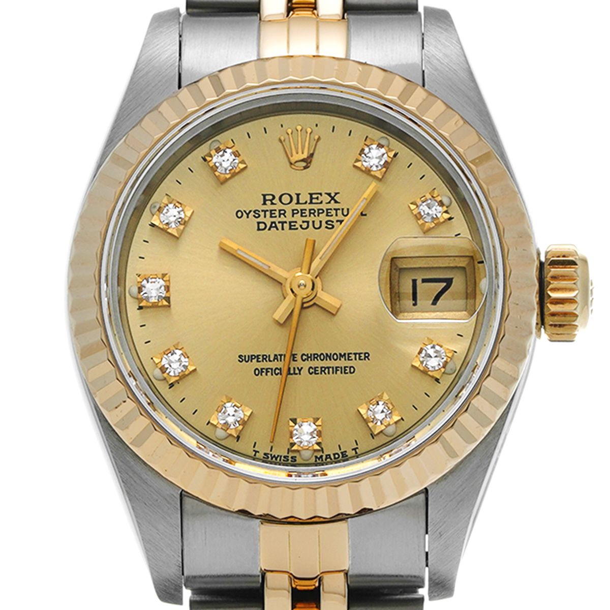 ロレックス デイトジャスト 69173G シャンパン/ダイヤモンド