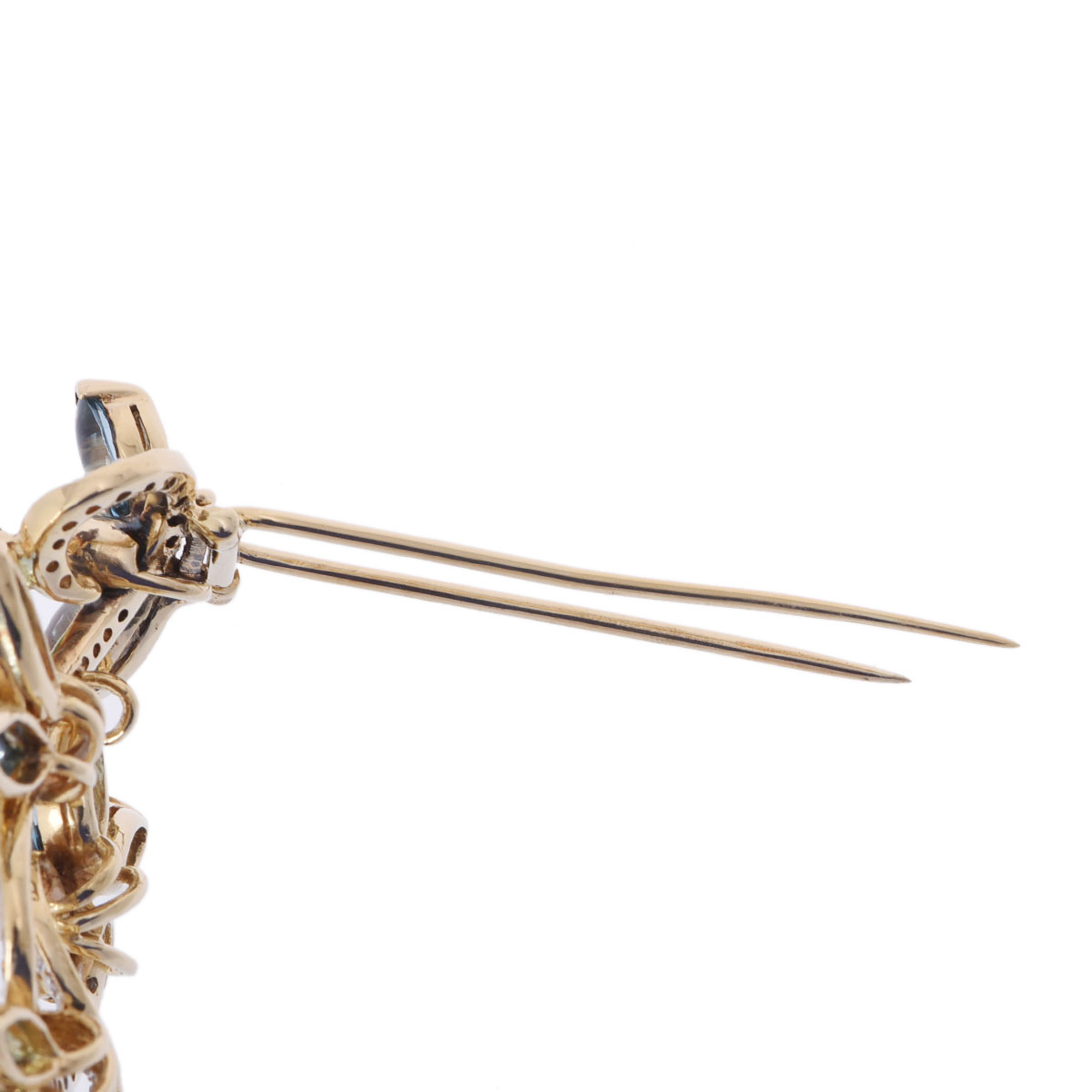 ブローチk18 シッポウパンジー