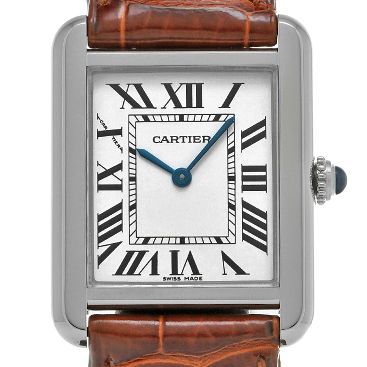 カルティエ タンク ソロ SM W1018255 シルバー レディース 時計 【中古