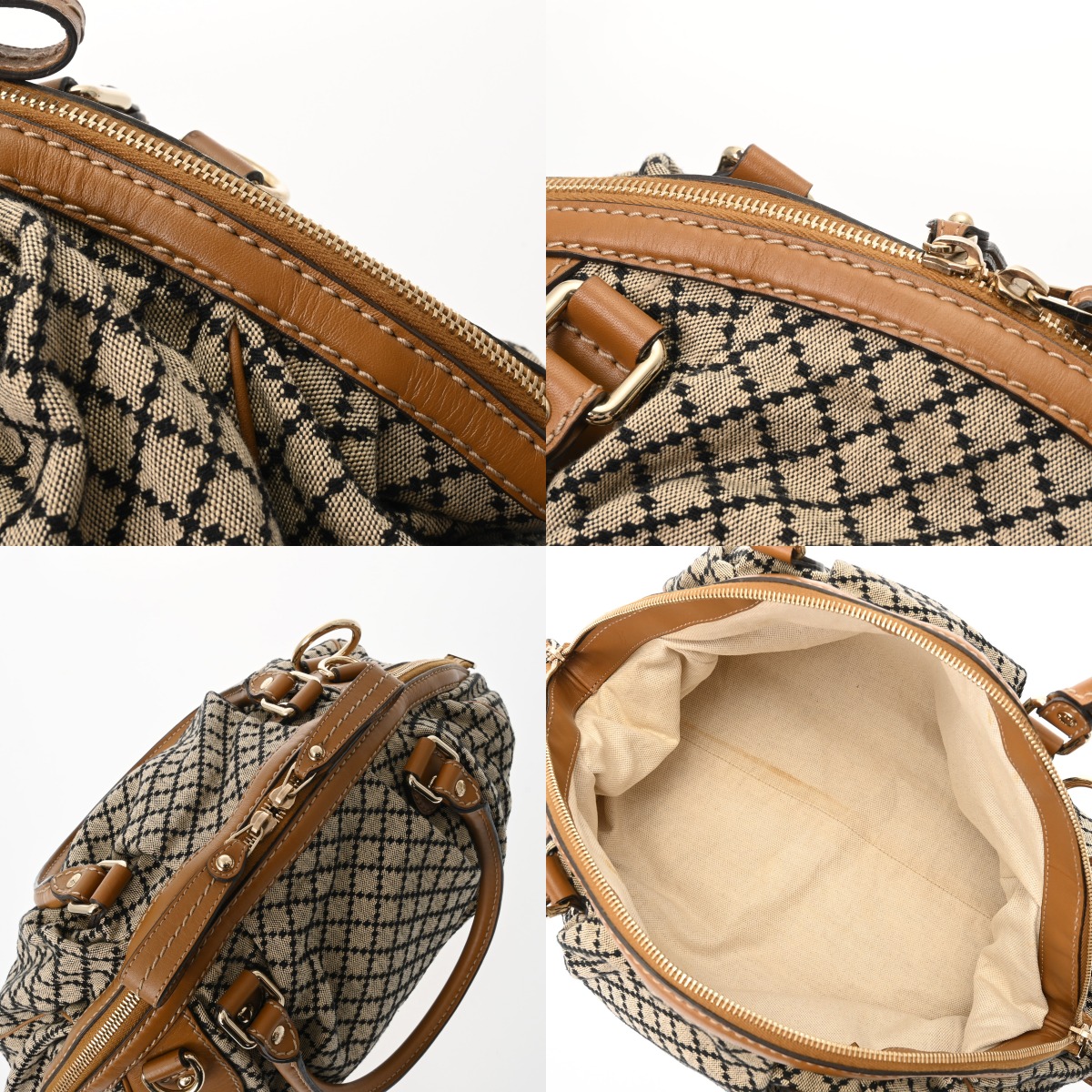 グッチ スーキー スーキーハンドバッグ ディアマンテ ベージュ