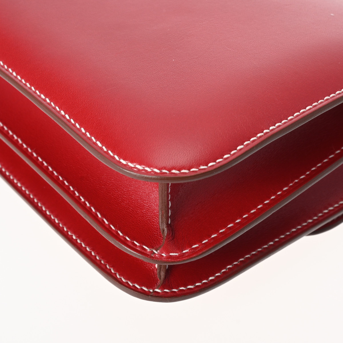 エルメス コンスタンス ミニ 18 ルージュ系 ボックスカーフ レディース