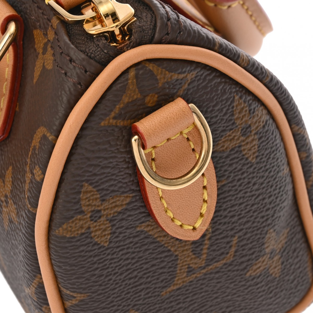 ルイ ヴィトン モノグラム ナノ スピーディ ブラウン M81085