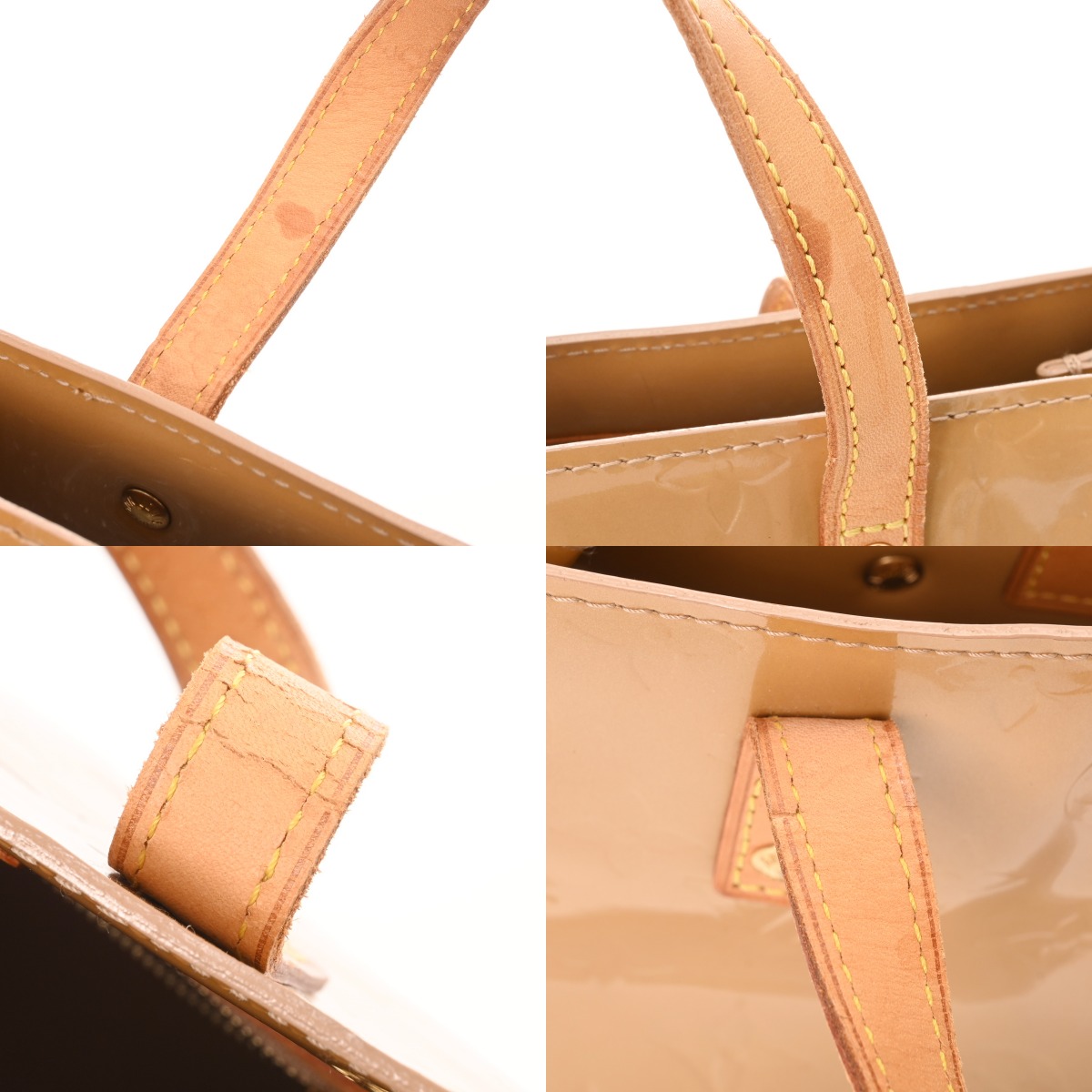 ルイヴィトン モノグラムヴェルニ リード PM ベージュ M91144