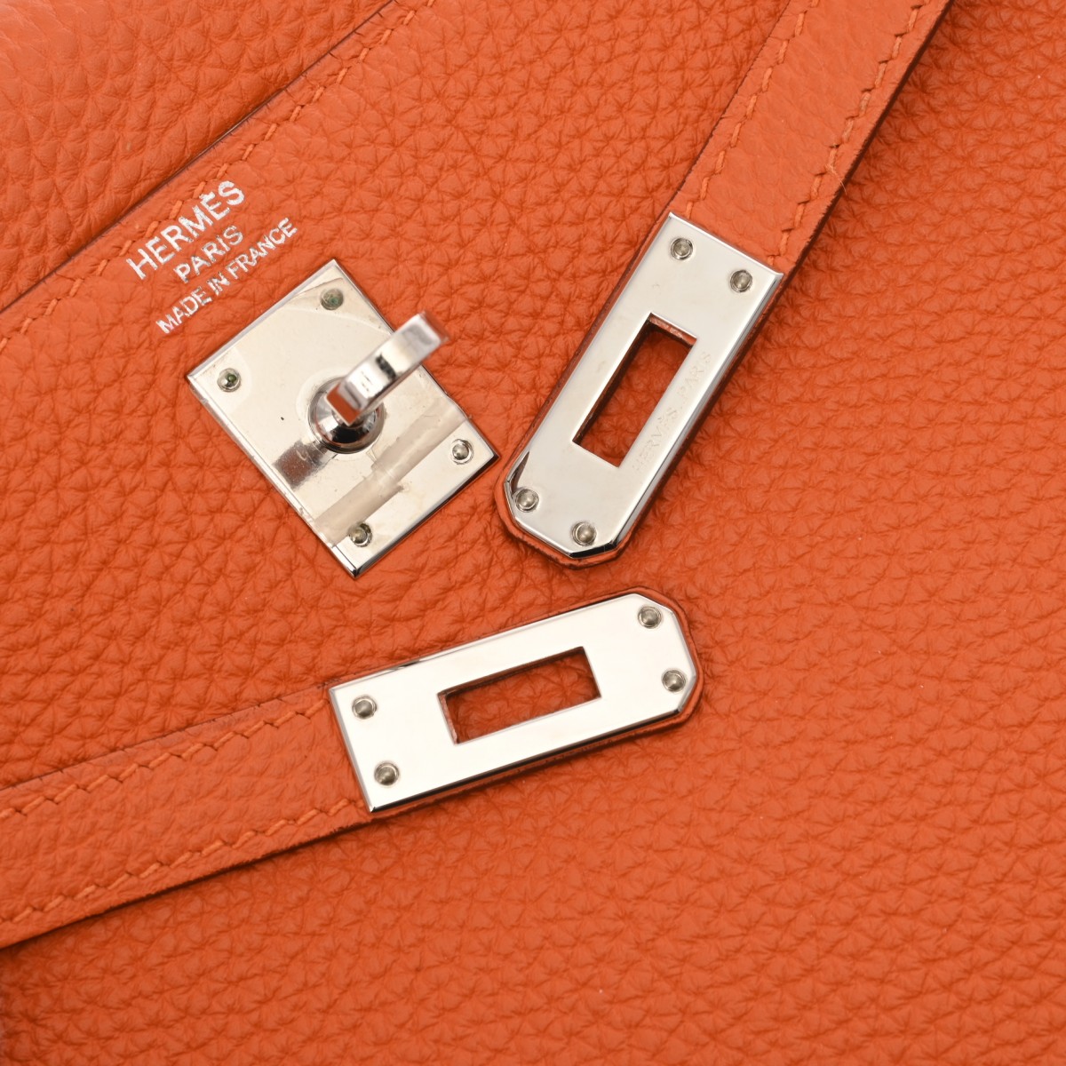 エルメス ケリー 25 内縫い 2WAY オレンジ トゴ レディース バッグ