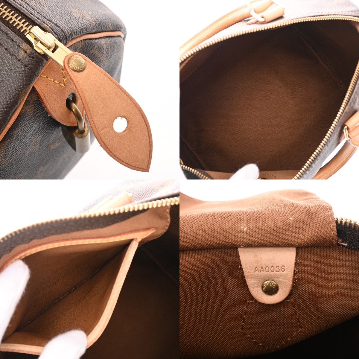 ルイ ヴィトン モノグラム スピーディ 30 マロン M41526 モノグラム