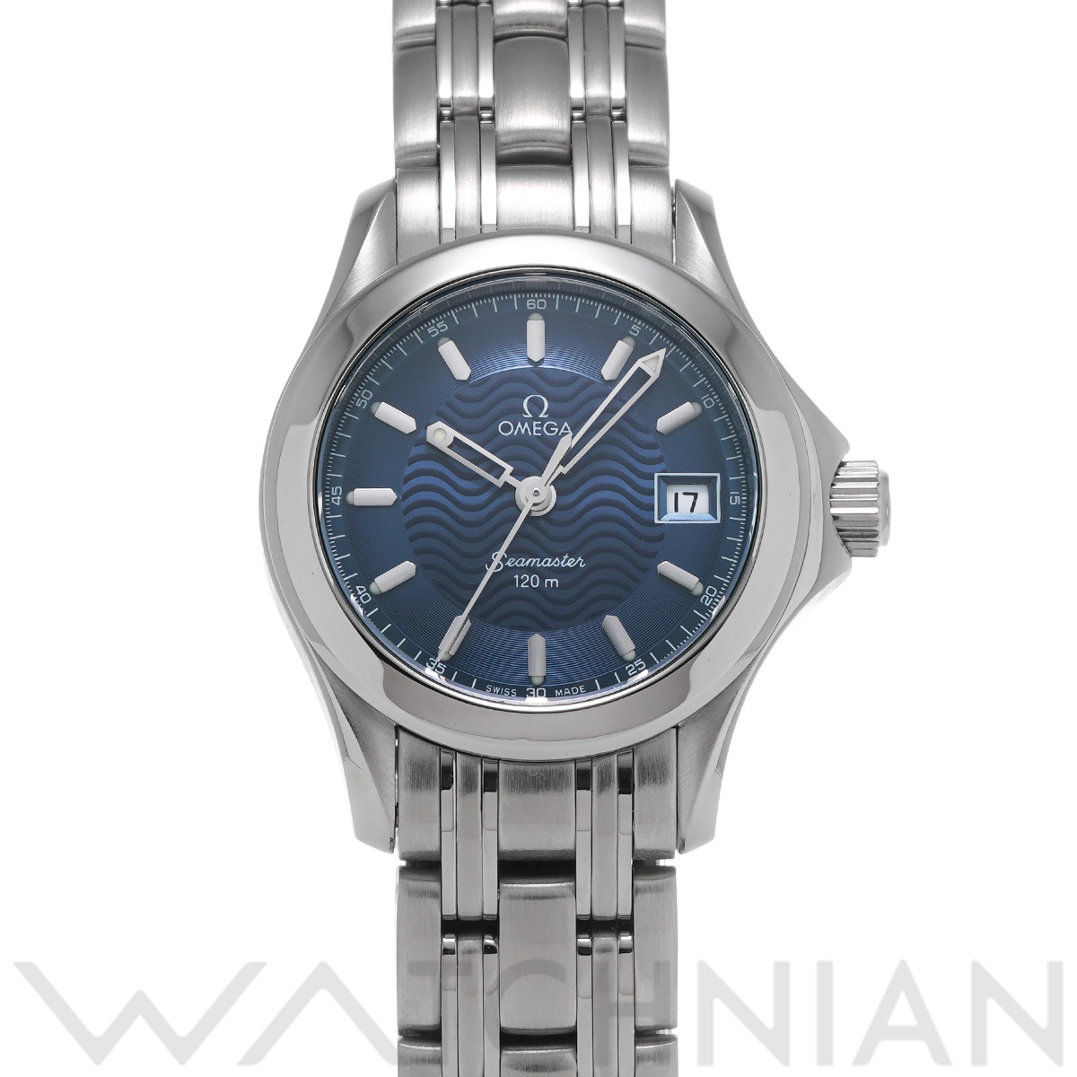 オメガ シーマスター 120 クォーツ 2581.81 ブルー レディース 時計
