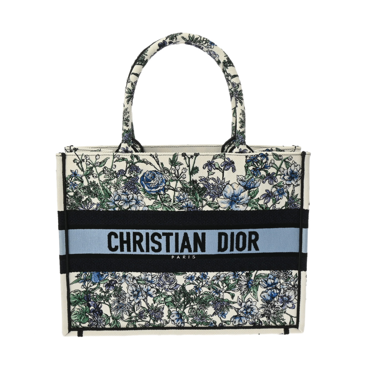 ディオール ブックトート ミディアム フラワーモチーフ マルチカラー