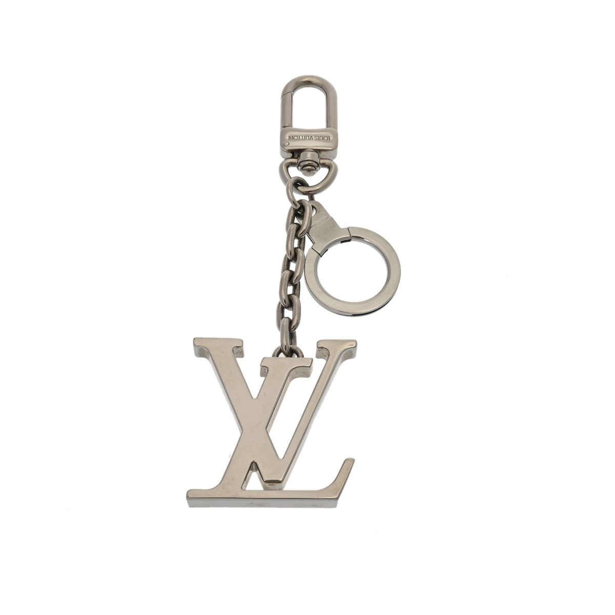 ルイ ヴィトン LVイニシャル バッグチャーム シルバー金具 M65071